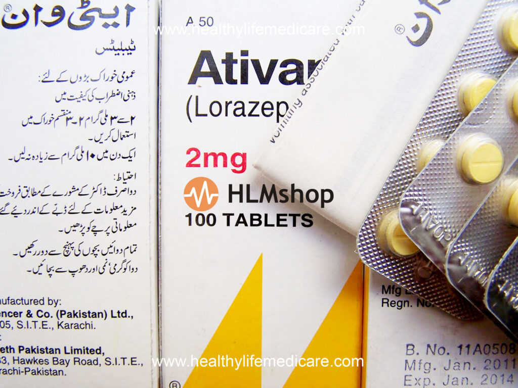 Ativan Lorazepam 2mg 10 Tablets Strip Healthy Life Medicare   Ativan Lorazepam 2mg 10 Tablets 1 1024x768 